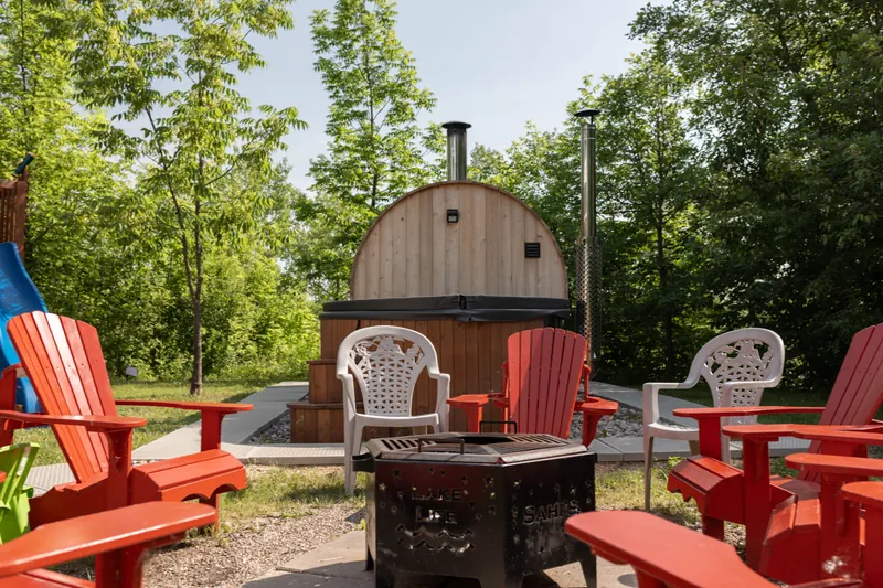 Fire pit, firewood included
